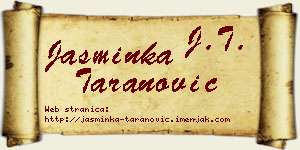 Jasminka Taranović vizit kartica